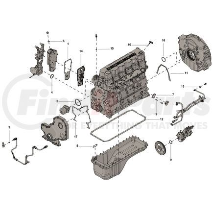 4089173 by CUMMINS - Engine Gasket Set - Lower