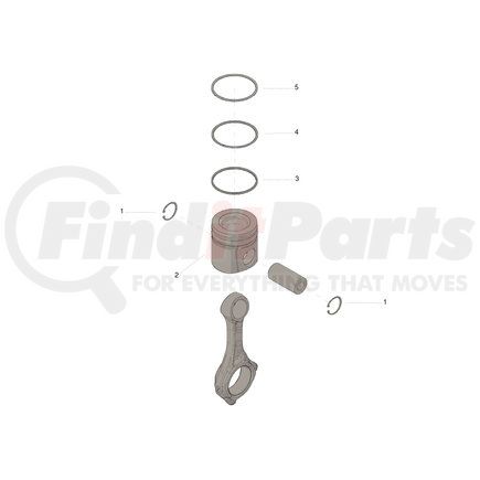 4089185 by CUMMINS - Engine Piston Kit