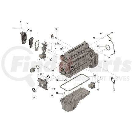 4089264 by CUMMINS - SET,LOWER ENGINE GASKET
