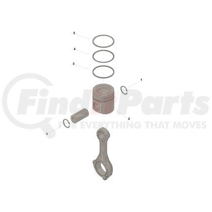 4089423 by CUMMINS - Engine Piston Kit