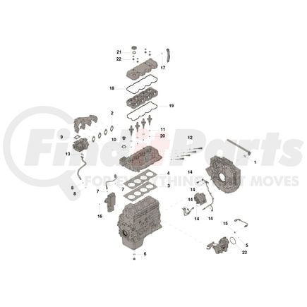 Cummins 4089780 Upper Engine Gasket Set