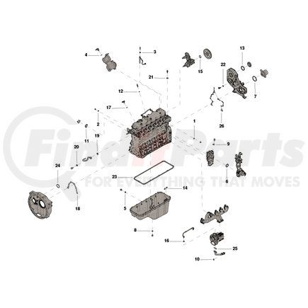 Cummins 4089956 Lower Engine Gasket Set