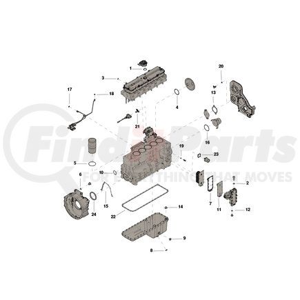 Cummins 4089979 Lower Engine Gasket Kit
