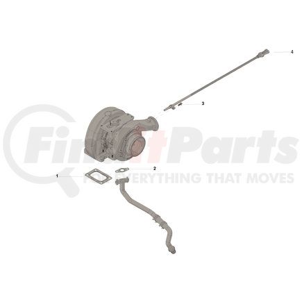 4352324 by CUMMINS - Incomplete Turbocharger Kit