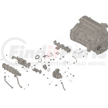 4309498 by CUMMINS - Exhaust Recirculation Cooler Kit