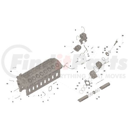 4376529 by CUMMINS - Single Cylinder Gasket Kit