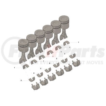 5257641 by CUMMINS - Engine Connecting Rod Bearing