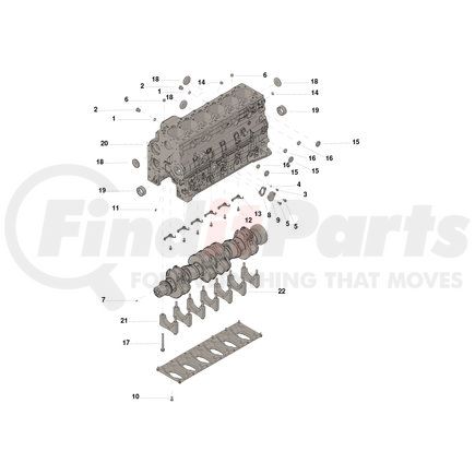 Cummins 4955412 BLOCK,CYLINDER