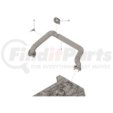 5473001 by CUMMINS - Exhaust Gas Recirculation (EGR) Tube