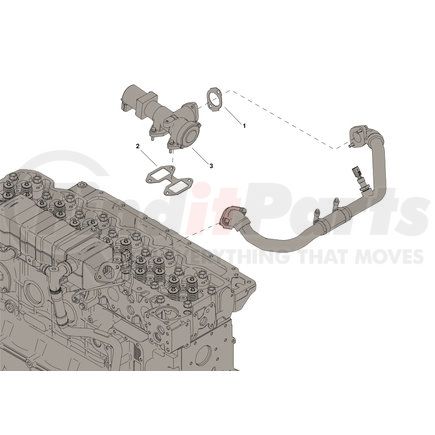 5473296 by CUMMINS - Exhaust Gas Recirculation (EGR) Valve Kit