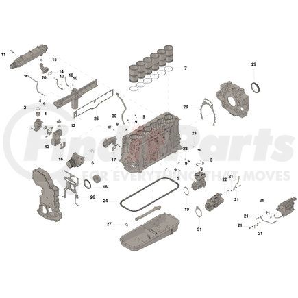 5406188 by CUMMINS - Engine Gasket Set - Lower, for 15 liter ISX/QSX Engines