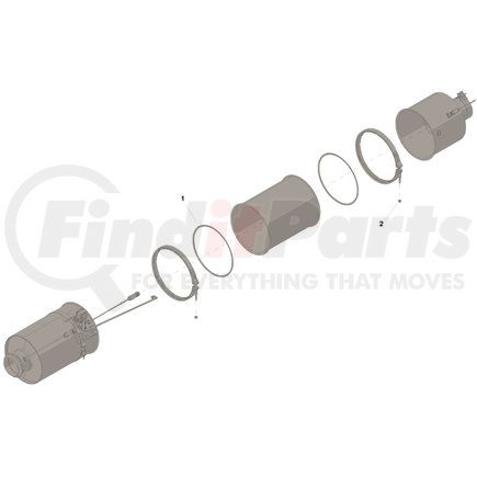 Cummins 5633334 Diesel Particulate Filter (DPF) Service Kit Diesel Particulate Filter (DPF) Service Kit - fits ISB