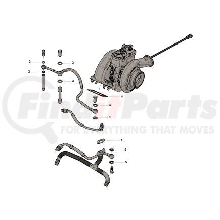 5495016 by CUMMINS - Turbocharger Gasket Kit