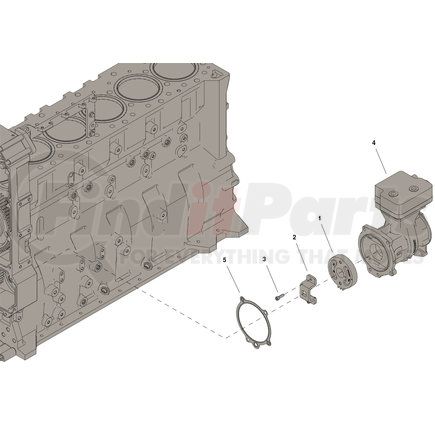 5579049 by CUMMINS - Air Brake Compressor