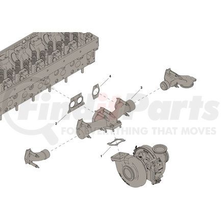 5579053 by CUMMINS - Exhaust Manifold Kit