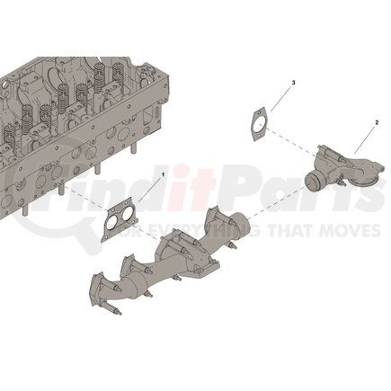 5579054 by CUMMINS - Exhaust Manifold Kit