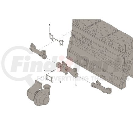 5579057 by CUMMINS - Exhaust Manifold Kit