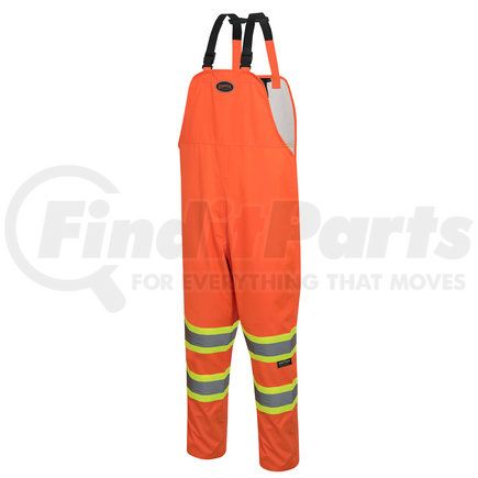 V1082350U-4XL by PIONEER SAFETY - 5627U HI-VIS Safety Rainwear Bib Pants, Orange - Size 4XL