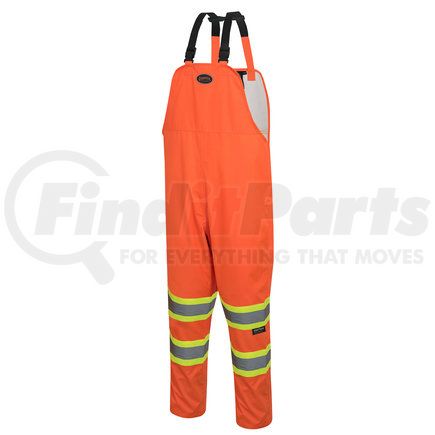 V1082350U-M by PIONEER SAFETY - 5627U HI-VIS Safety Rainwear Bib Pants, Orange - Size Medium