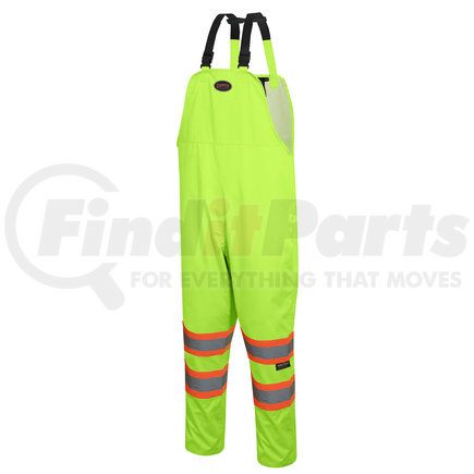 V1082360U-2XL by PIONEER SAFETY - 5629U HI-VIS Safety Rainwear Bib Pants, Yellow - Size 2XL