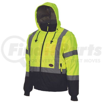 V1130560U-4XL by PIONEER SAFETY - Hi-Vis Insulated Bomber Jacket - Yellow, 4XL