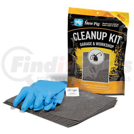 KIT5010 by NEW PIG CORPORATION - Multi-Purpose Spill Kit - Automotive Fluids Cleanup Kit, Yellow