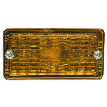 126-25A by PETERSON LIGHTING - 126-25 Rectangular Clearance/Side Marker Replacement Lens - Amber Replacement Lens
