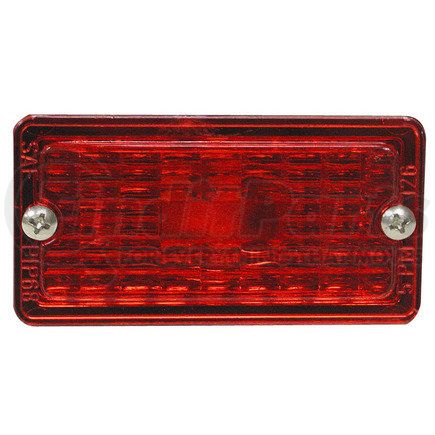 126-25R by PETERSON LIGHTING - 126-25 Rectangular Clearance/Side Marker Replacement Lens - Red Replacement Lens