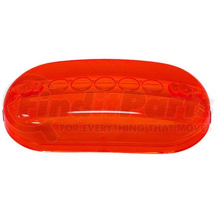 134-15R by PETERSON LIGHTING - 134-15 Oblong Clearance/Side Marker Replacement Lens - Red Replacement Lens