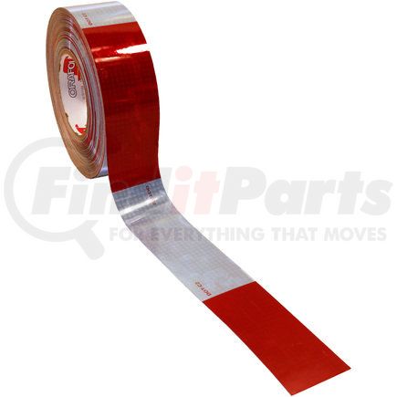 464-2 by PETERSON LIGHTING - 463/464/465/467/468 Reflective Marking Tape - 1000 CP Red/White 2" Wide Roll