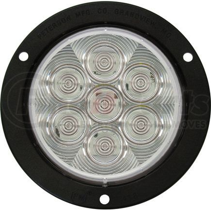 824KC-7 by PETERSON LIGHTING - 826C-7/824C-7 LumenX® 4" Round LED Back-Up Light, PL3 - Clear, Flange Mount Kit