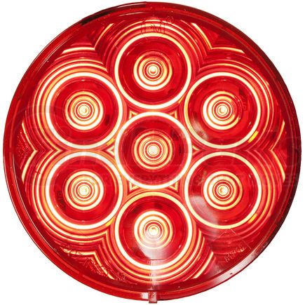 826KR-7 by PETERSON LIGHTING - 824R-7/826R-7 4" Round LED Stop, Turn and Tail Lights - Red Grommet Mount Kit