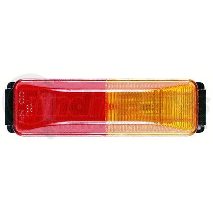 154A-R by PETERSON LIGHTING - Incandescent Marker/ Clearance, P2, Rectangular, amber + red, poly bag