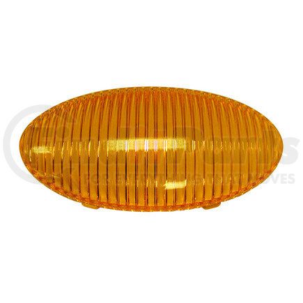 383-25A by PETERSON LIGHTING - 383-25 Oval Porch/Utility Replacement Lenses - Amber Replacement Lens