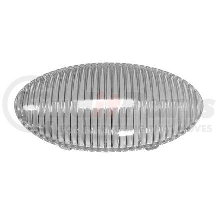 383-25C by PETERSON LIGHTING - 383-25 Oval Porch/Utility Replacement Lenses - Clear Replacement Lens