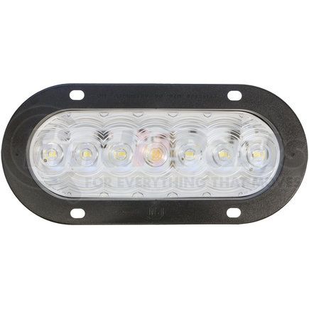V822KC-7 by PETERSON LIGHTING - 6" Oval Clear with Flange Back-Up Light Kit with Plug PL3 Style