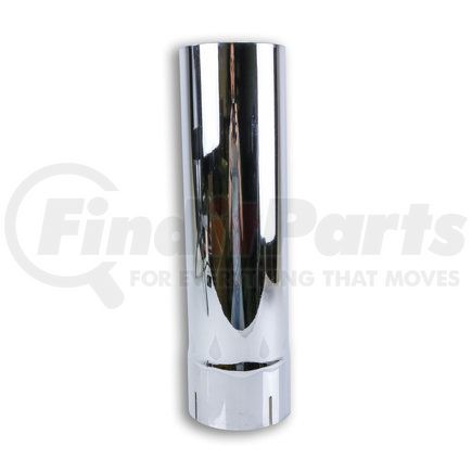 51810 by POWER PRODUCTS - Exhaust Stack Pipe, 5" ID, Straight, Chrome, 18" Length