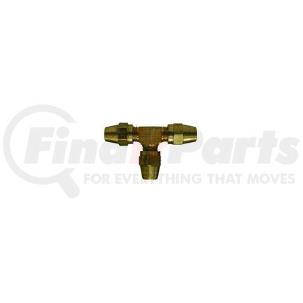 A64-6 by POWER PRODUCTS - Air Brake Union, Brass, Tee 3/8, for Copper Tubing