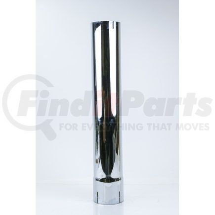 42410 by POWER PRODUCTS - Exhaust Stack Pipe, Straight, 4" ID, 24" Length, Chrome