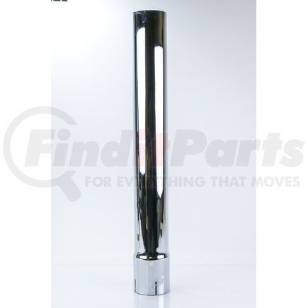 32410 by POWER PRODUCTS - Exhaust Stack Pipe, 3" ID, Straight, Chrome, 24" Length