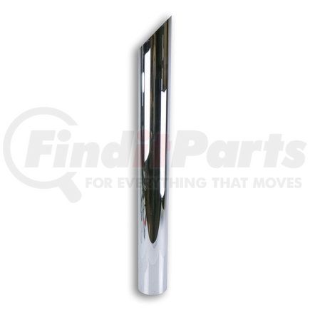 43601 by POWER PRODUCTS - Exhaust Stack Pipe, 4" OD, Chrome, Mitered, 36" Length