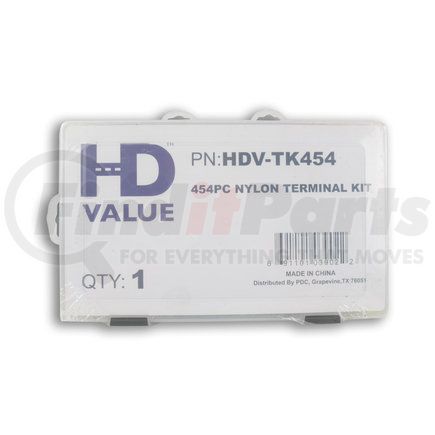 HDV-TK454 by HD VALUE - 454-Piece Nylon Terminal Assortment
