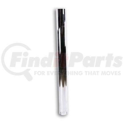 44811 by POWER PRODUCTS - Exhaust Stack Pipe, 4" ID, Chrome, Mitered, 48" Length