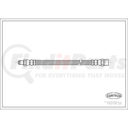 19018156 by CORTECO - Brake Hydraulic Hose