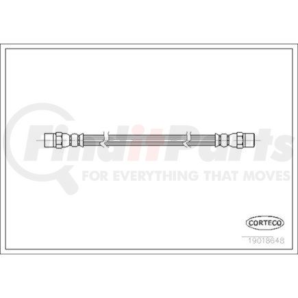 19018648 by CORTECO - Brake Hydraulic Hose