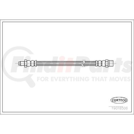 19018506 by CORTECO - Brake Hydraulic Hose