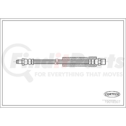 19018507 by CORTECO - Brake Hydraulic Hose