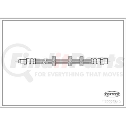 Corteco 19025849 Brake Hydraulic Hose