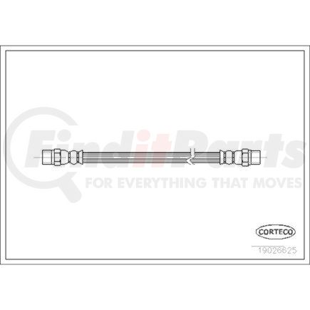 19026625 by CORTECO - Brake Hydraulic Hose