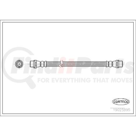 19025895 by CORTECO - Brake Hydraulic Hose